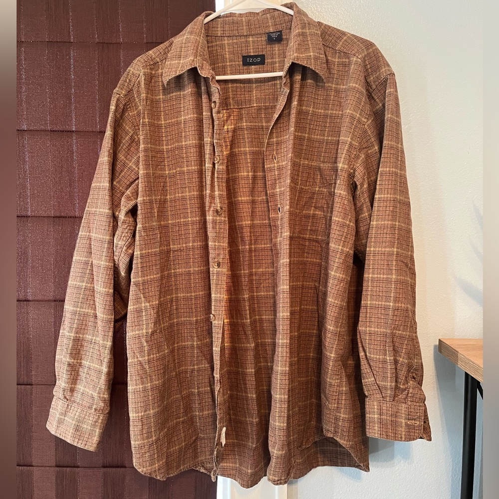 Tan/brown flannel